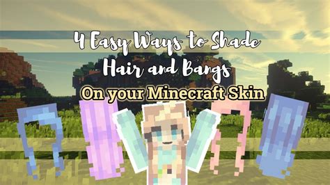 minecraft hair tutorial|4 Ways to shade hairs